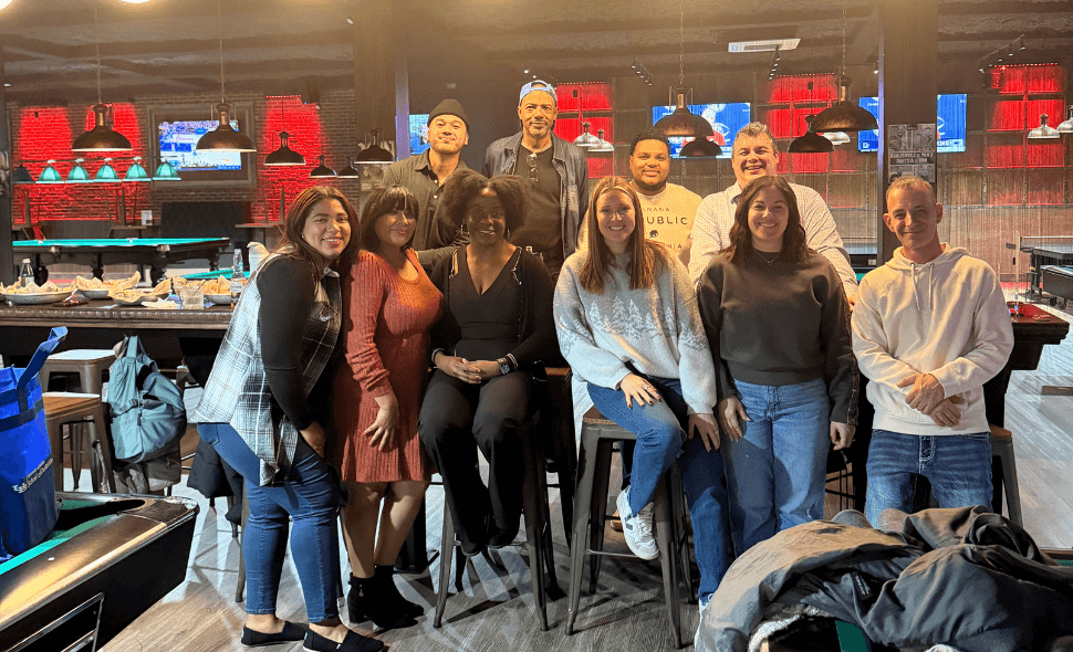 people bowling at event