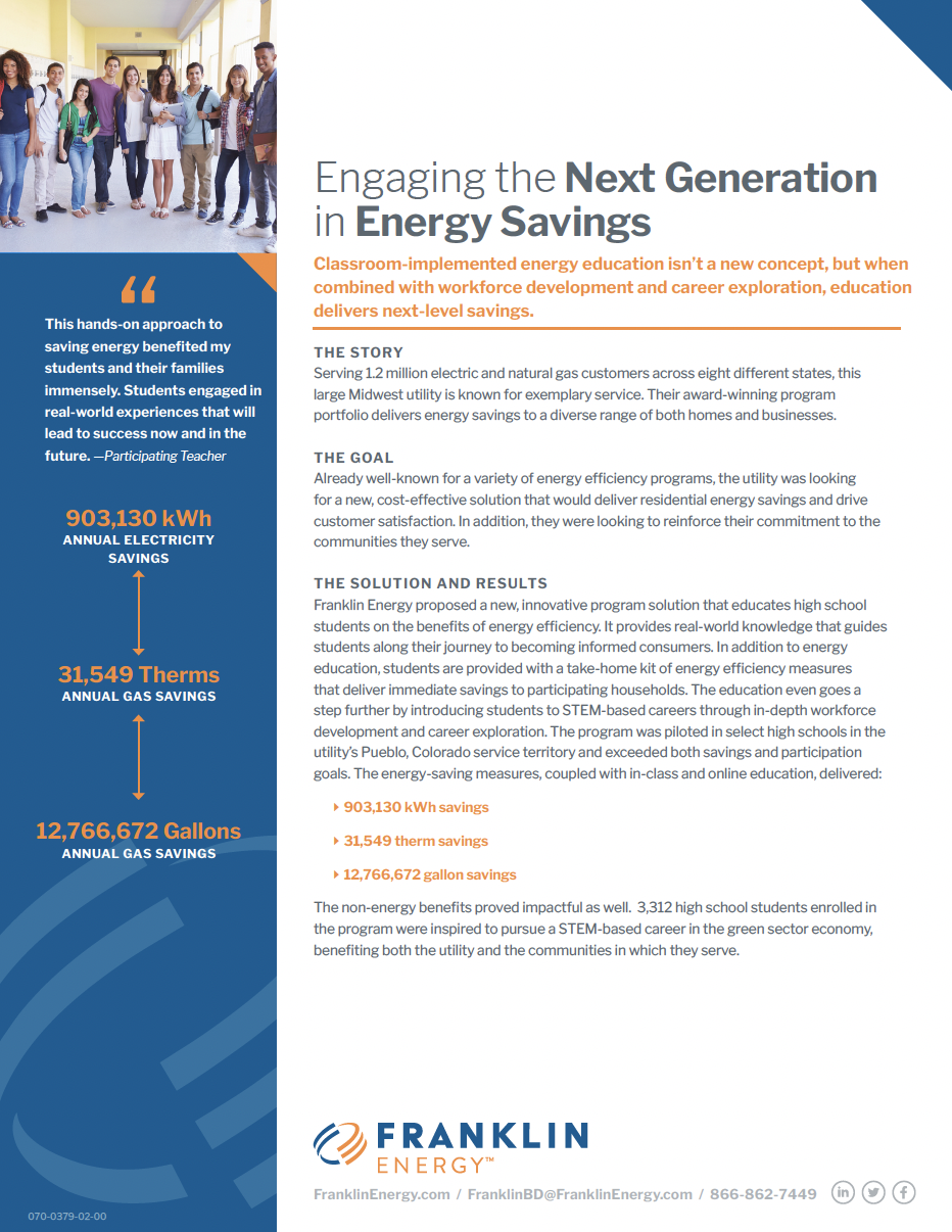 Image for Engaging the Next Generation in Energy Savings