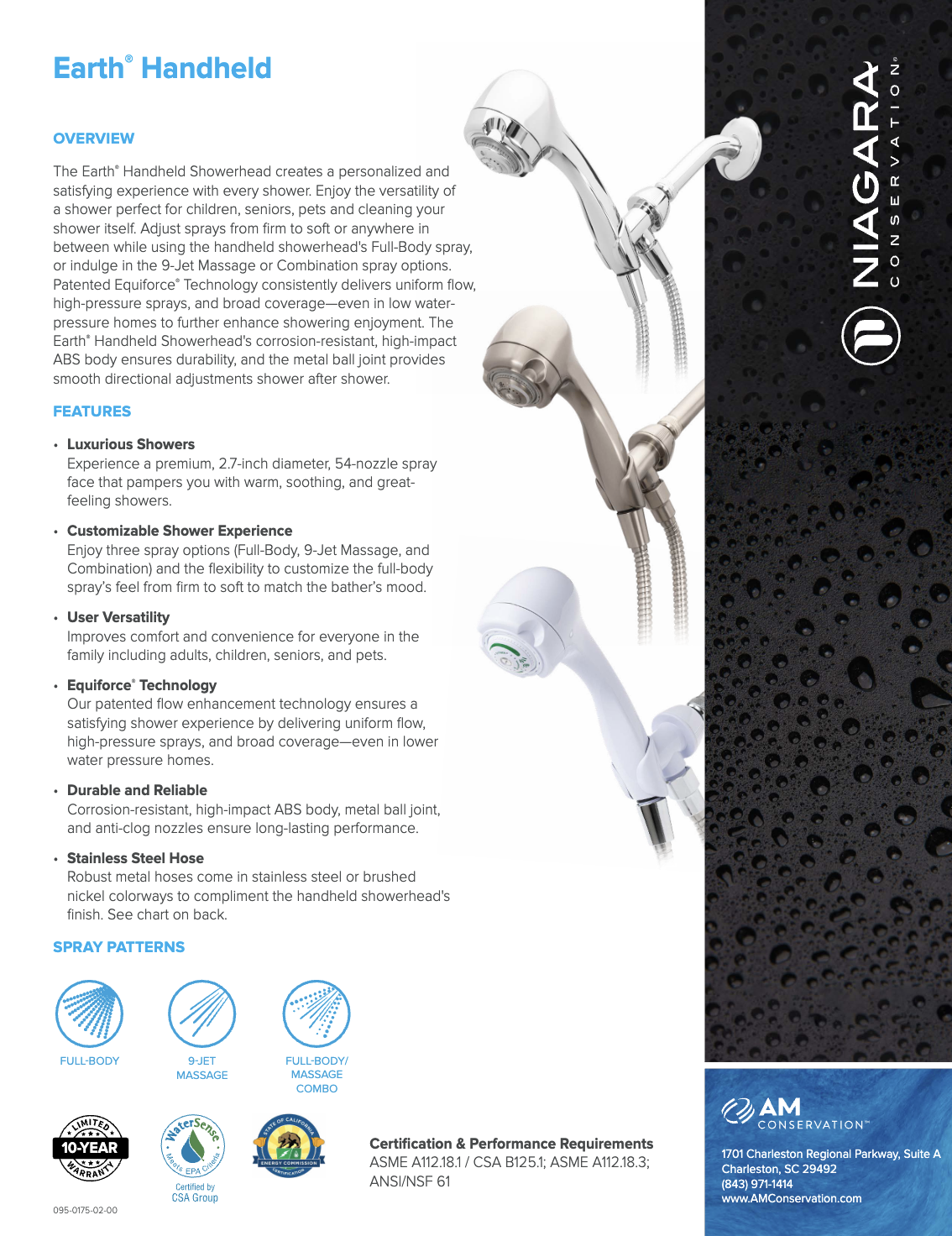 Earth® Handheld Showerhead