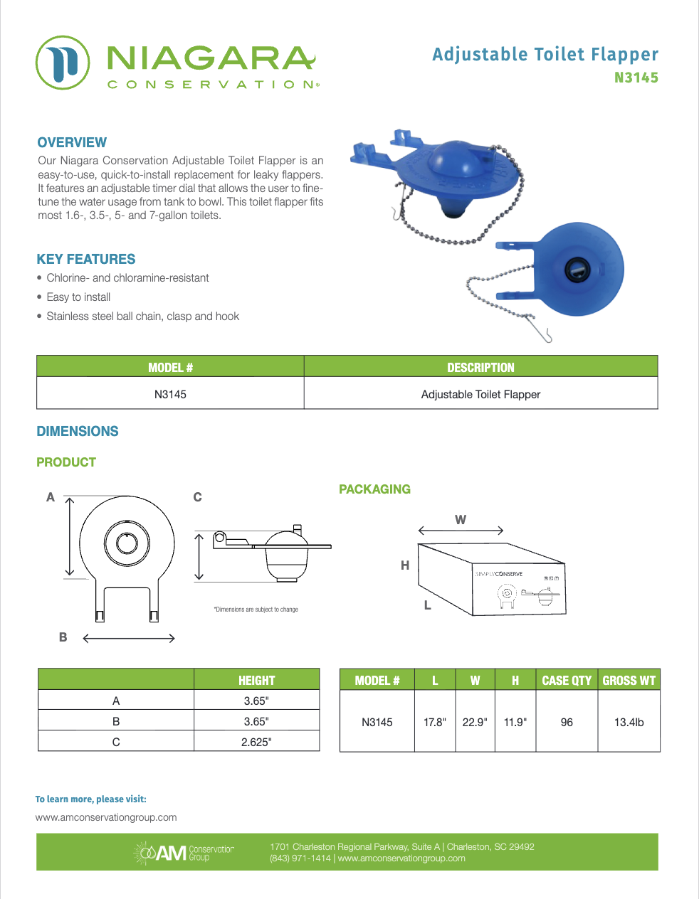 Adjustable Toilet Flapper