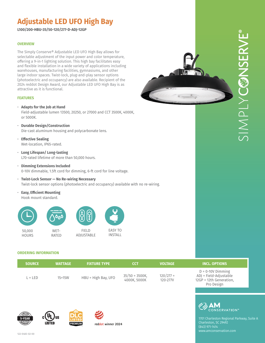 Adjustable LED UFO High Bay