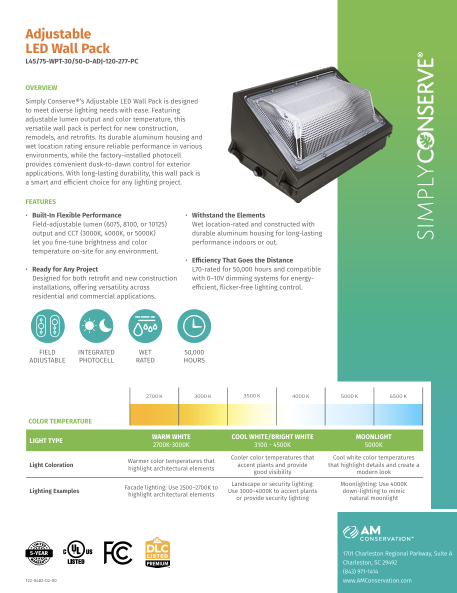 Adjustable LED Wall Pack
