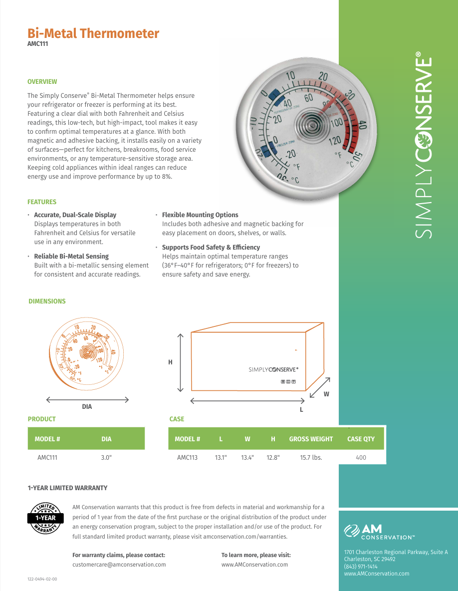 Bi-Metal Thermometer
