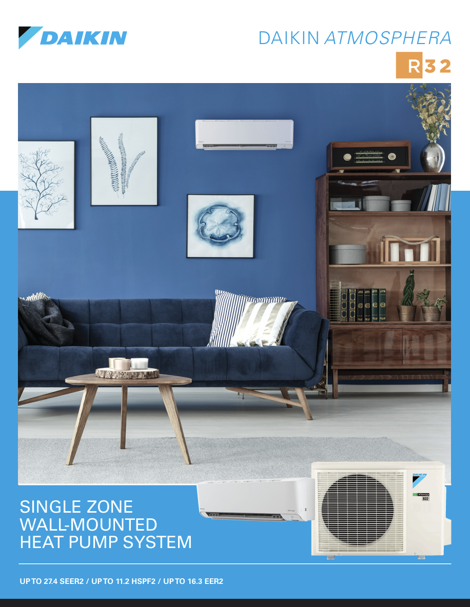 Daikin ATMOSPHERA Wall Mount Heat Pump