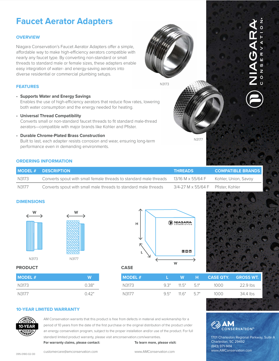 Faucet Aerator Adapters