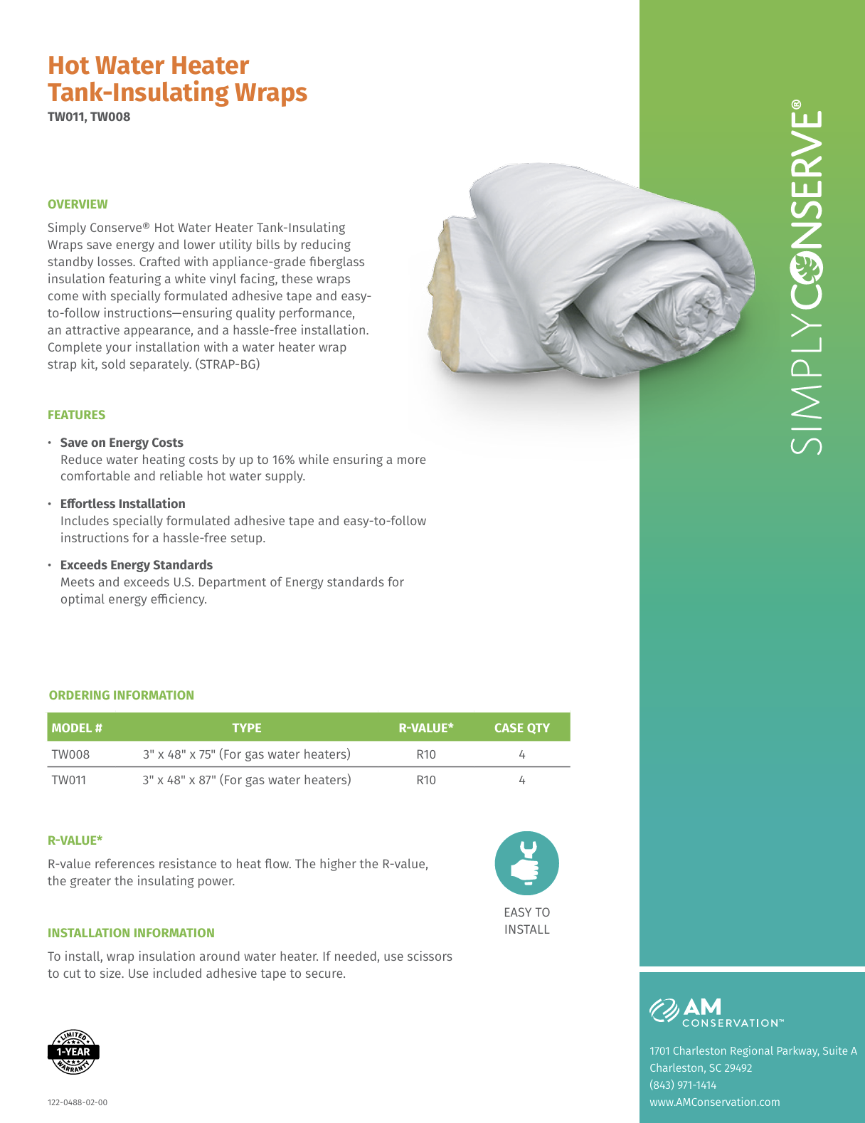 Hot Water Heater Tank-Insulating Wraps