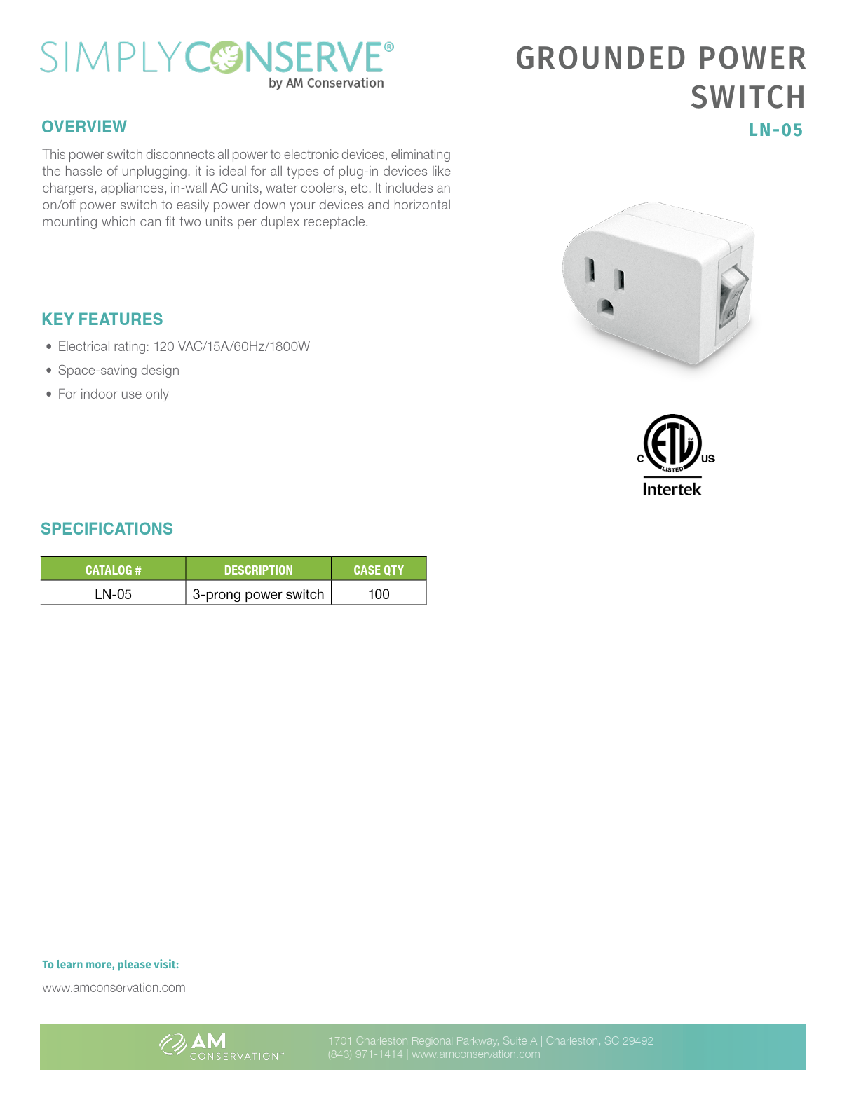 Grounded Power Switch