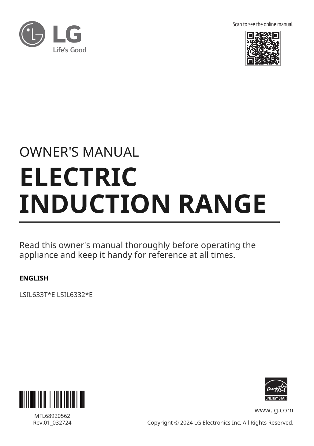 6.3 cu. ft. Smart Induction Slide-in Range with Convection and Air Fry