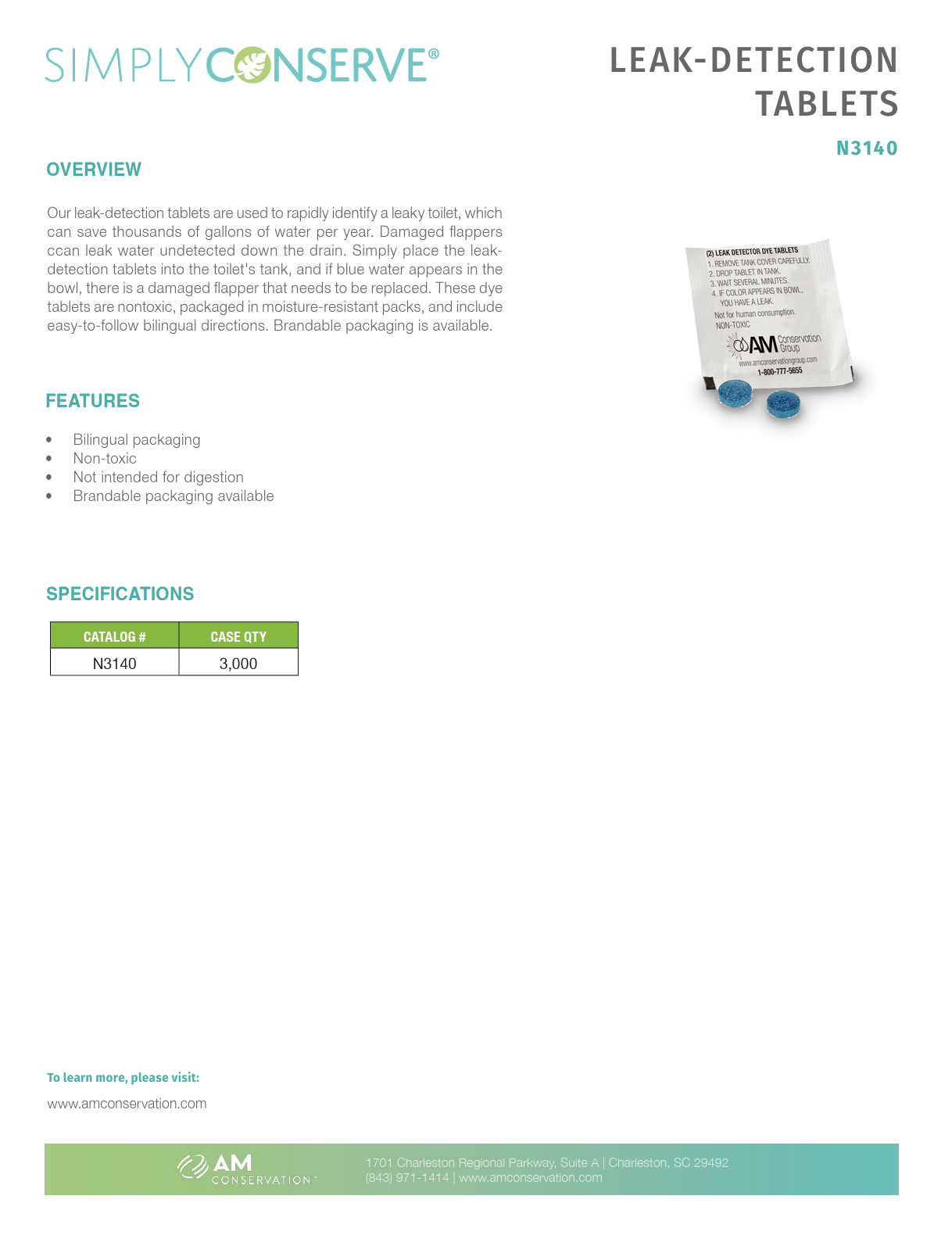 Leak-Detection Dye Tablets