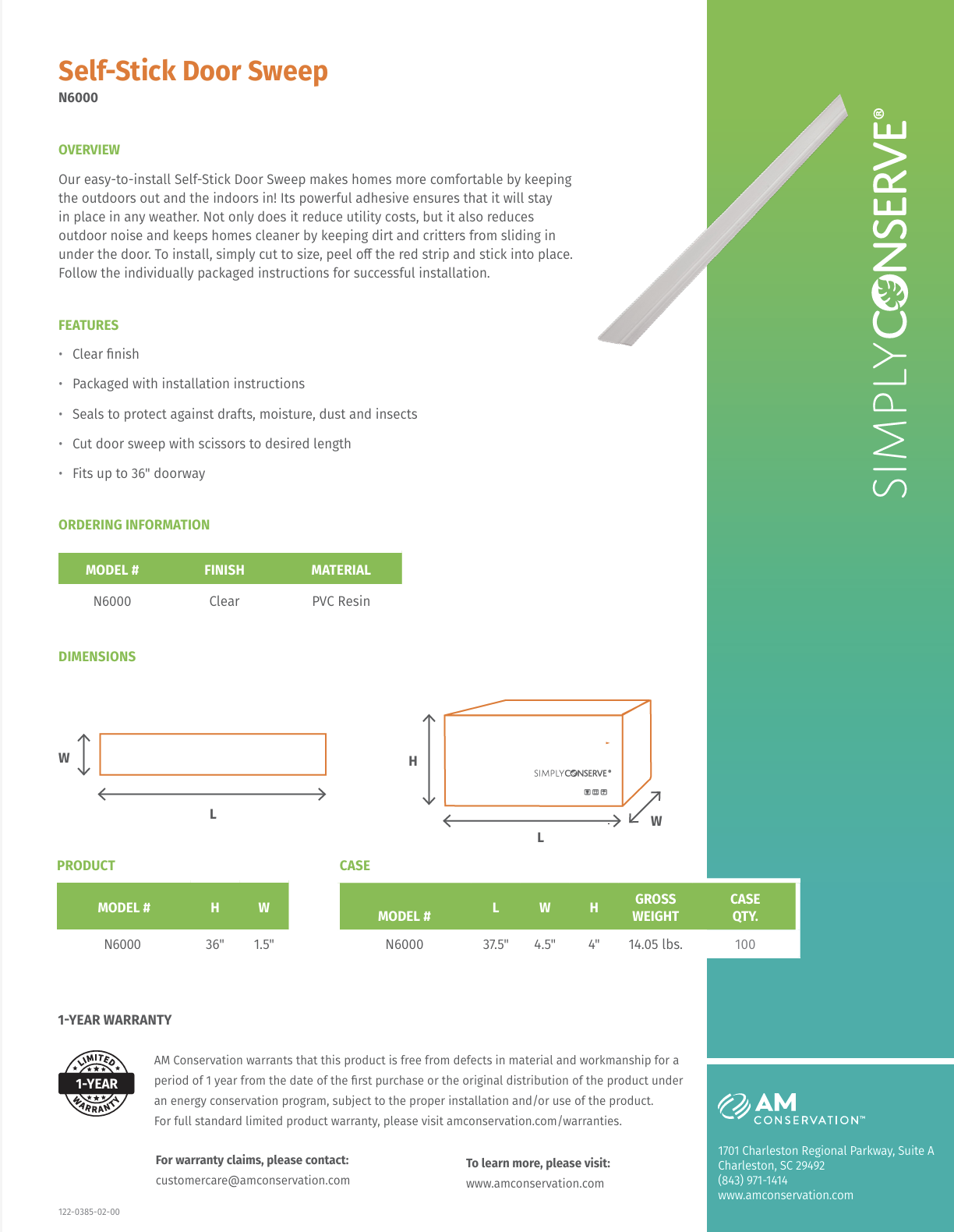 Self-Stick Door Sweep