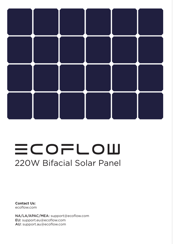 220W Bifacial Portable Solar Panel