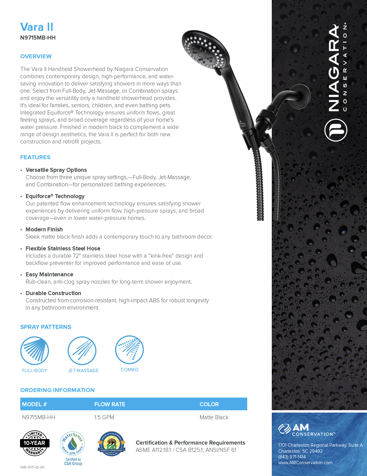 Vara II Handheld Showerhead