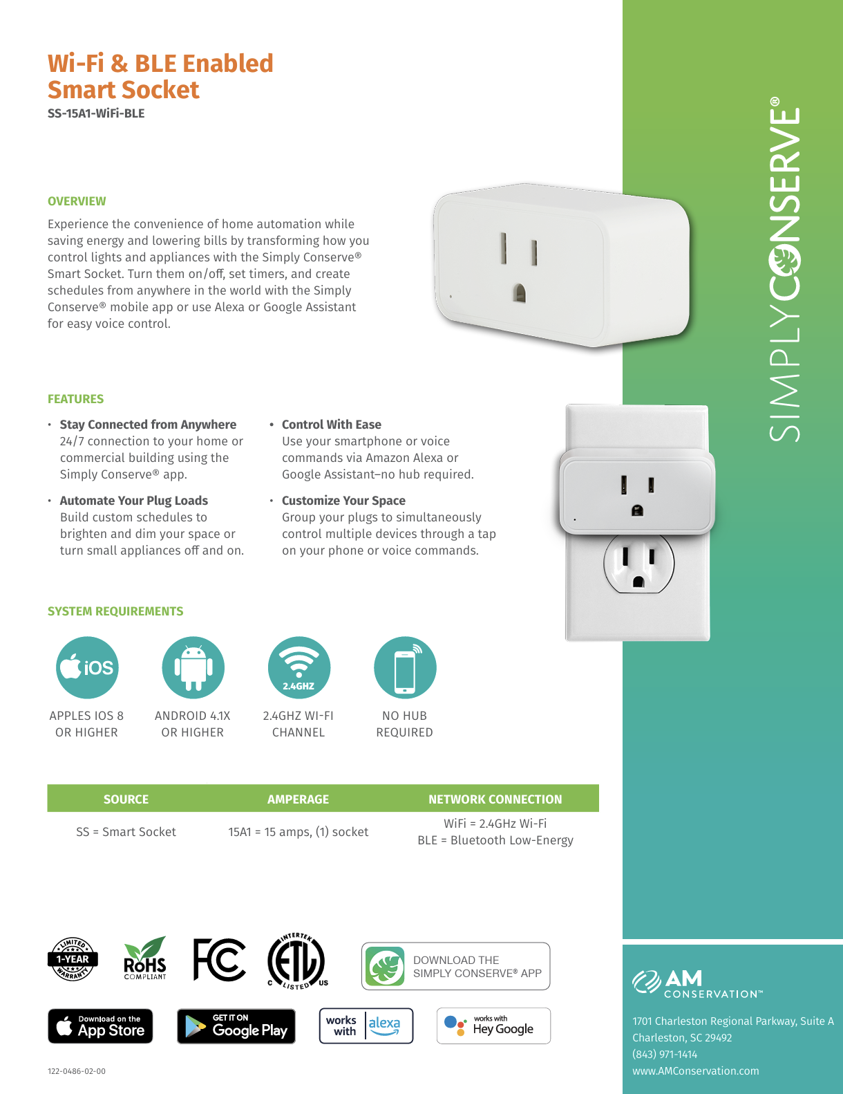 Wi-Fi & BLE Enabled Smart Socket