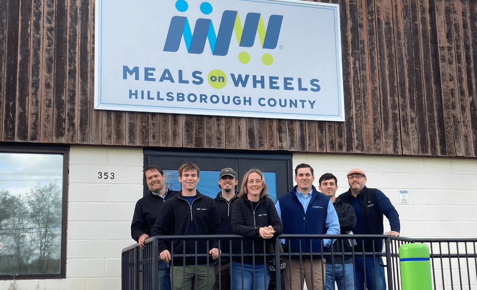 volunteers at meals on wheels