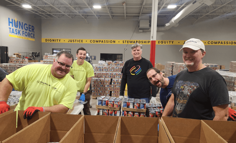 volunteers at hunger task force