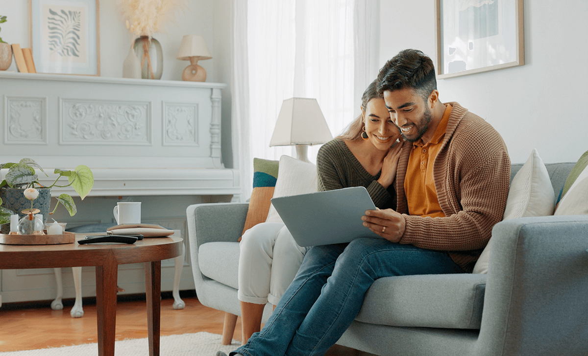 people online shopping at home