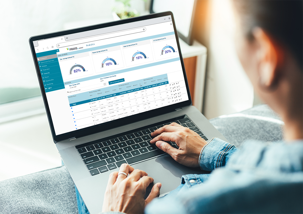 tracking portfolios on laptop