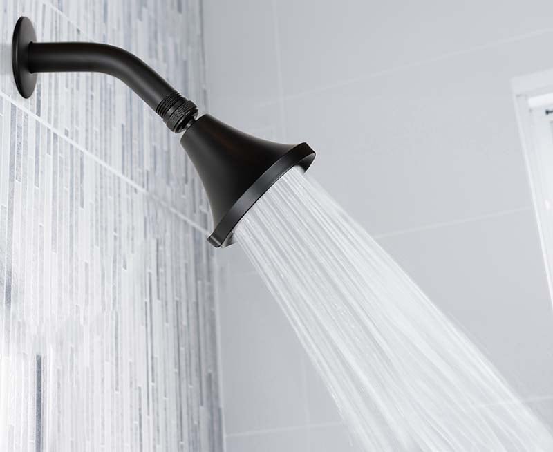 matte black showerhead