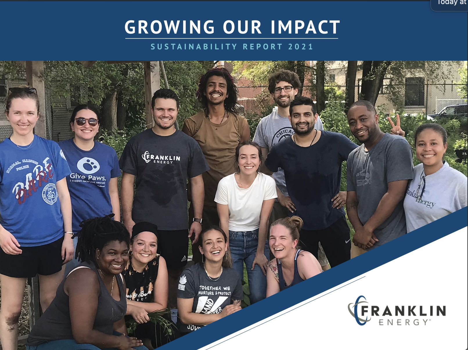 Growing Our Impact: Sustainability Report 2021